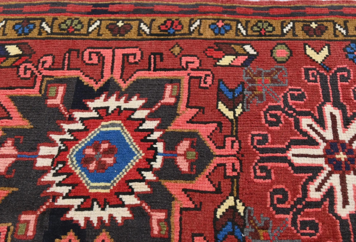 Vintage Hand-Knotted Oriental Runner Rug 2'3X6'2