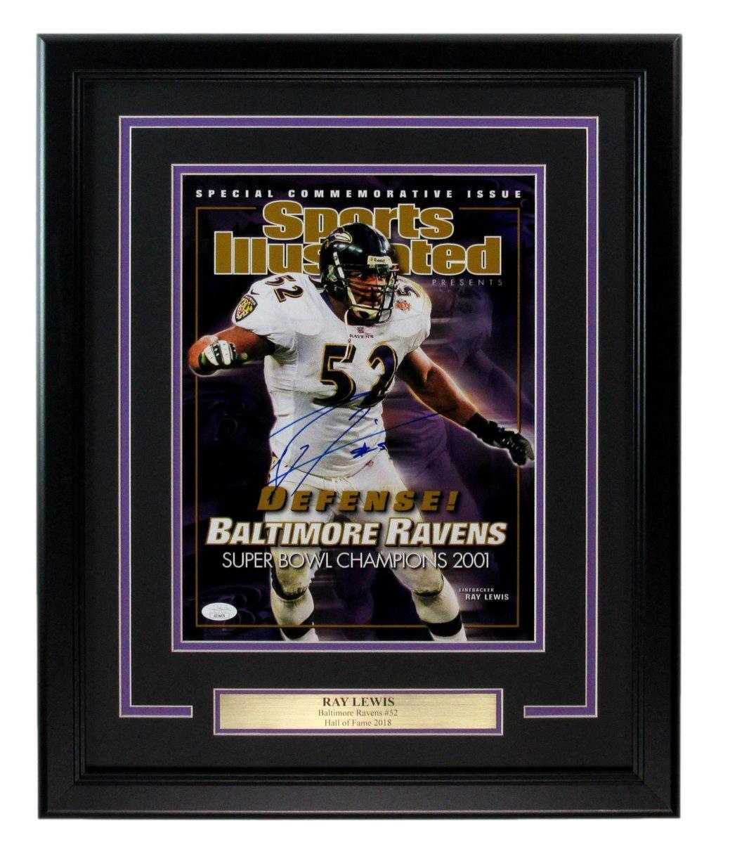 Ray Lewis Hof Autographed Ravens 11X14 Photo