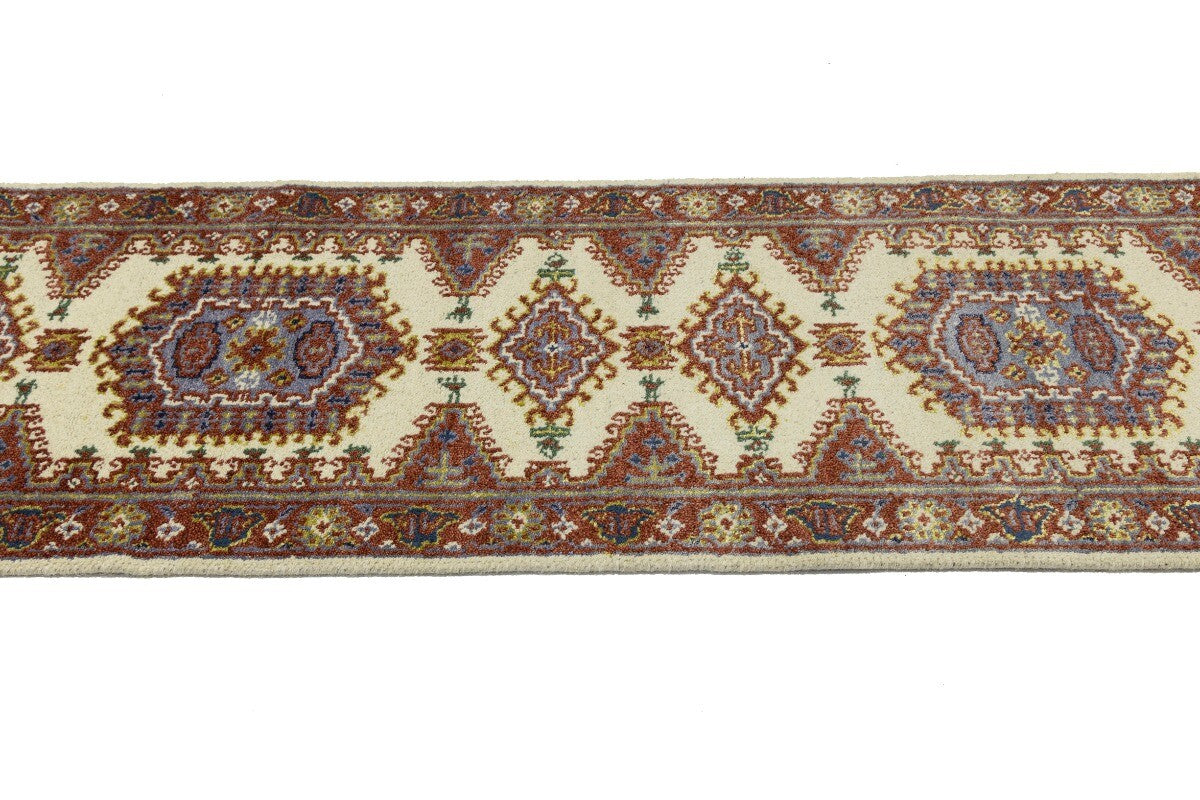 Indo-Viss Tribal Wool Runner Rug Oriental Farmho