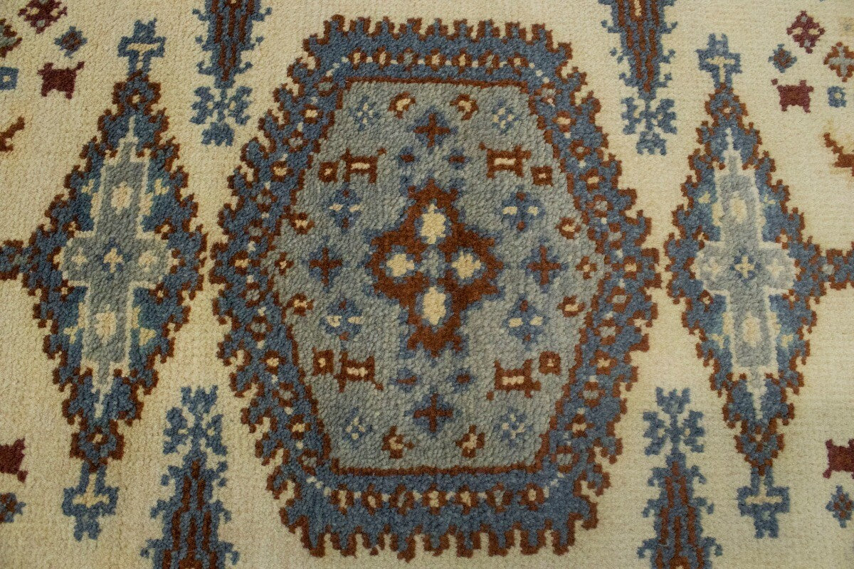 Vintage-Style Indo-Viss Oriental Runner Handmade