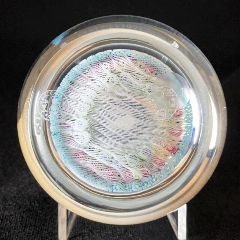 Antique Baccarat Crystal Paperweight 1972