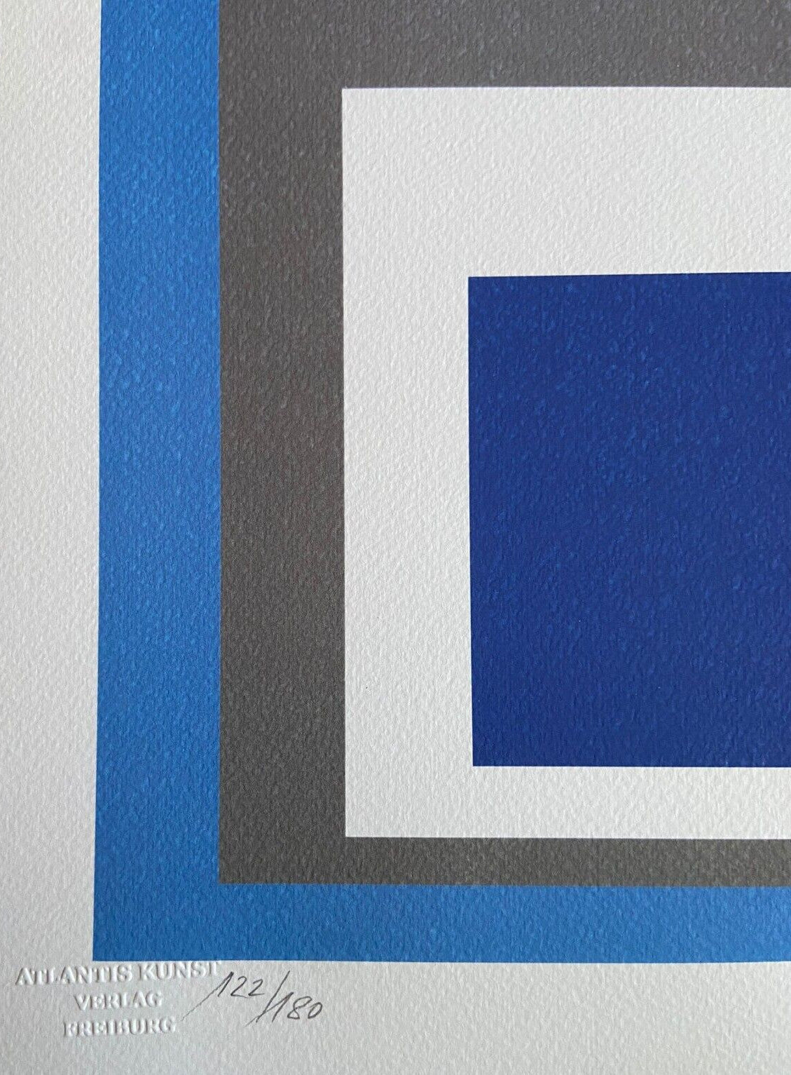 Josef Albers Lithograph Coa Numbered Signed Op