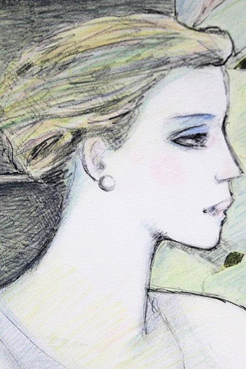 Jean-Pierre Cassigneul Lithograph Woman Signed Limited Edition Framed French Art