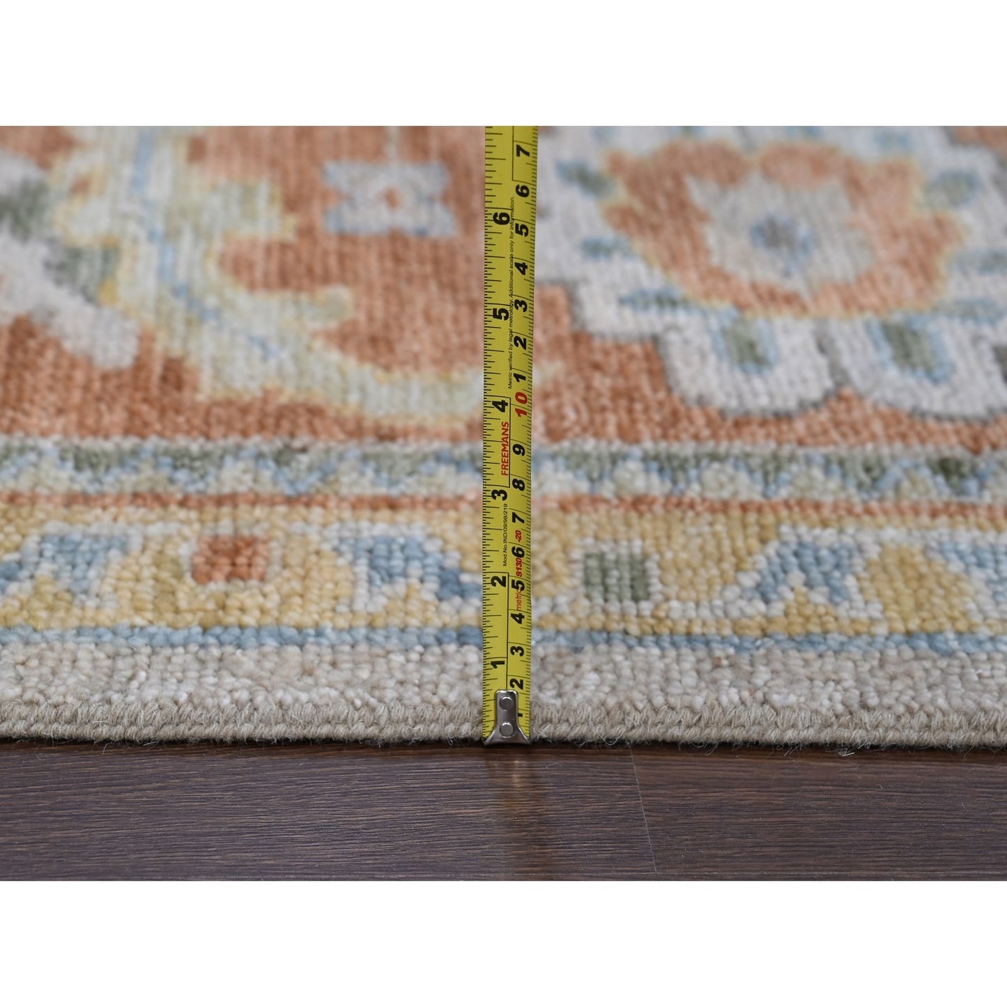 11'10"X14'9" Tan Color Oushak Design Wool Hand Knotted Oversized Rug