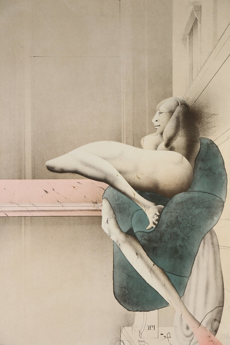 Paul Wunderlich 1975 Original Lithograph Hand