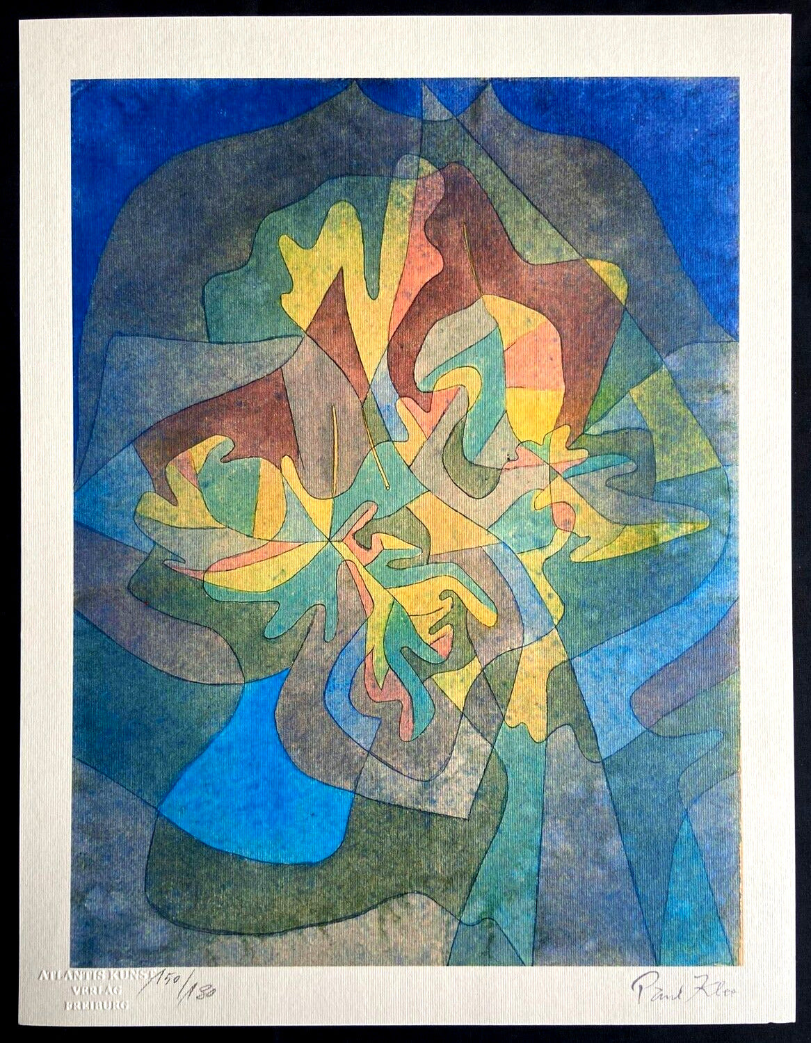Paul Klee Lithograph Signed Numbered Stamp