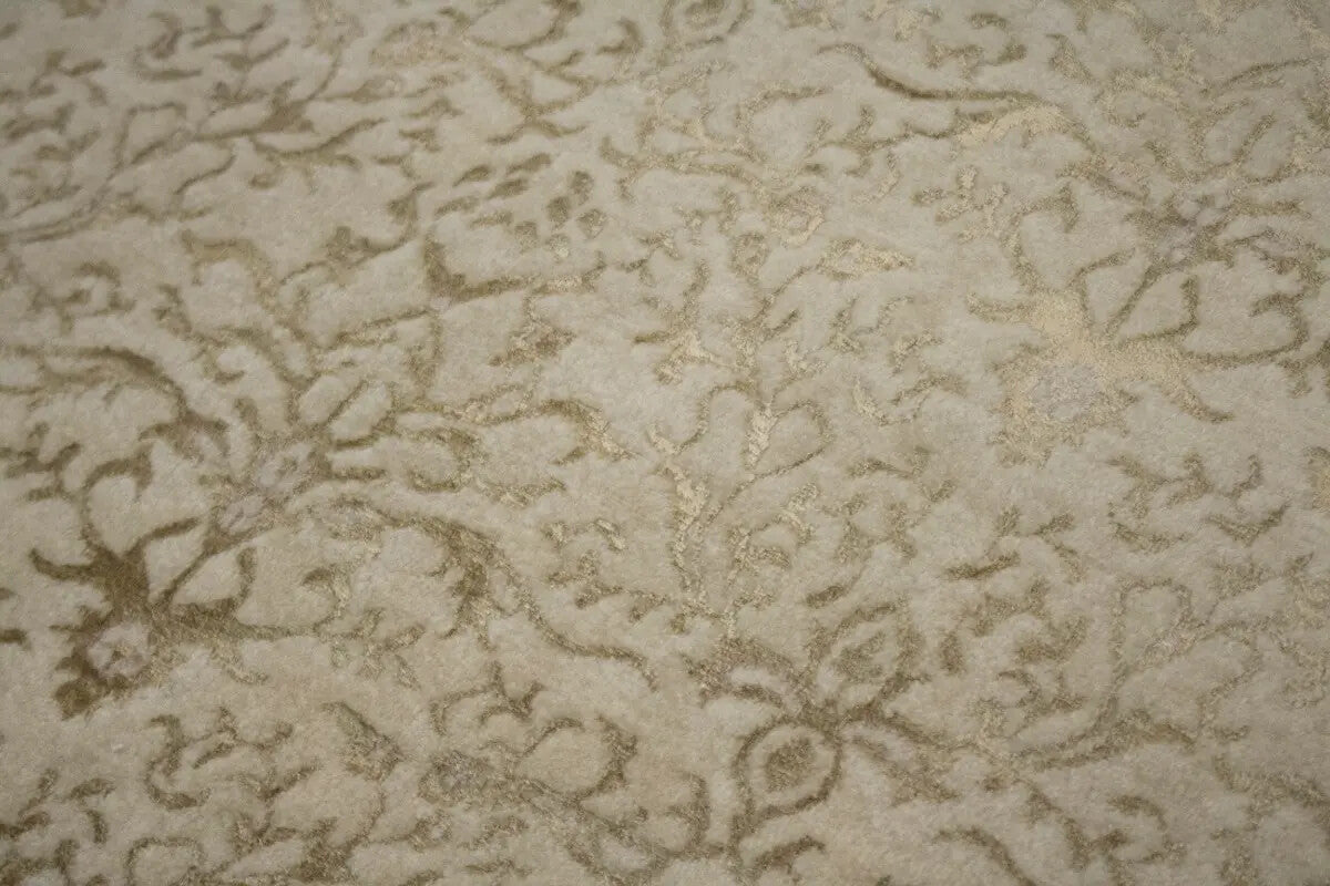 7X10 Ft Hand-Knotted Wool & Silk Oriental Rug 400