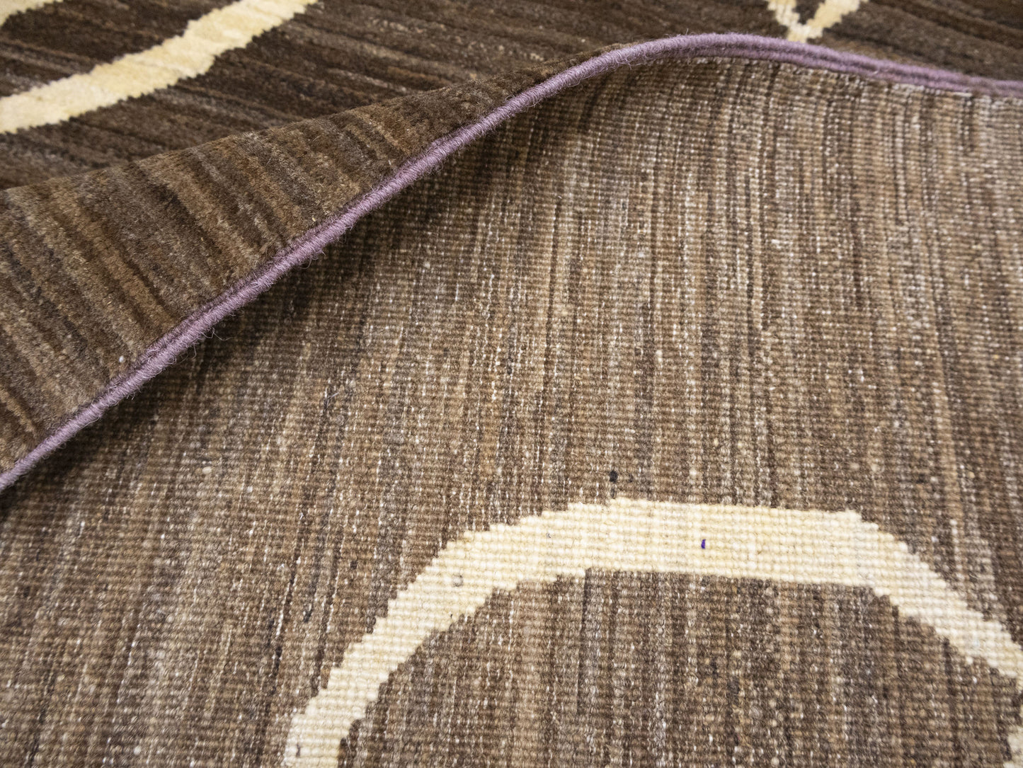 Brown Afghan Gabbeh Oriental Rug 4'9X6'4 Ft