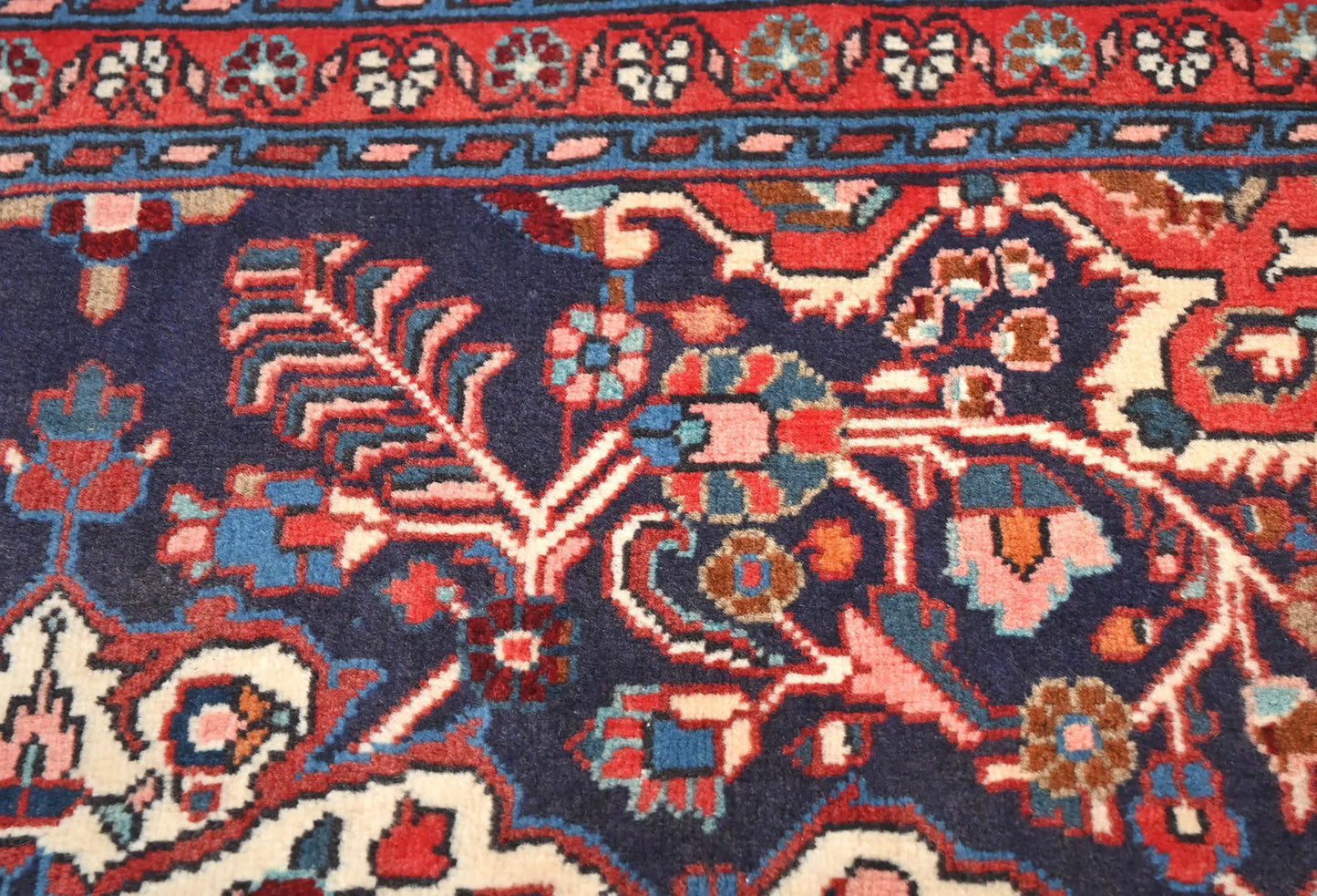 2X3 Ft Purple-Navy Traditional Oriental Rug
