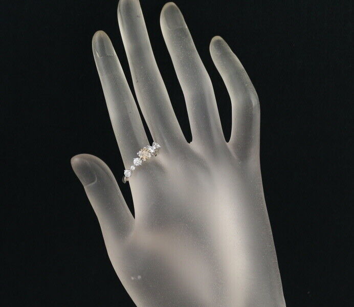 Kashikey Ring Diamond 0.624Ct/0.55Ct Us7.25-7.5 900 Platinum