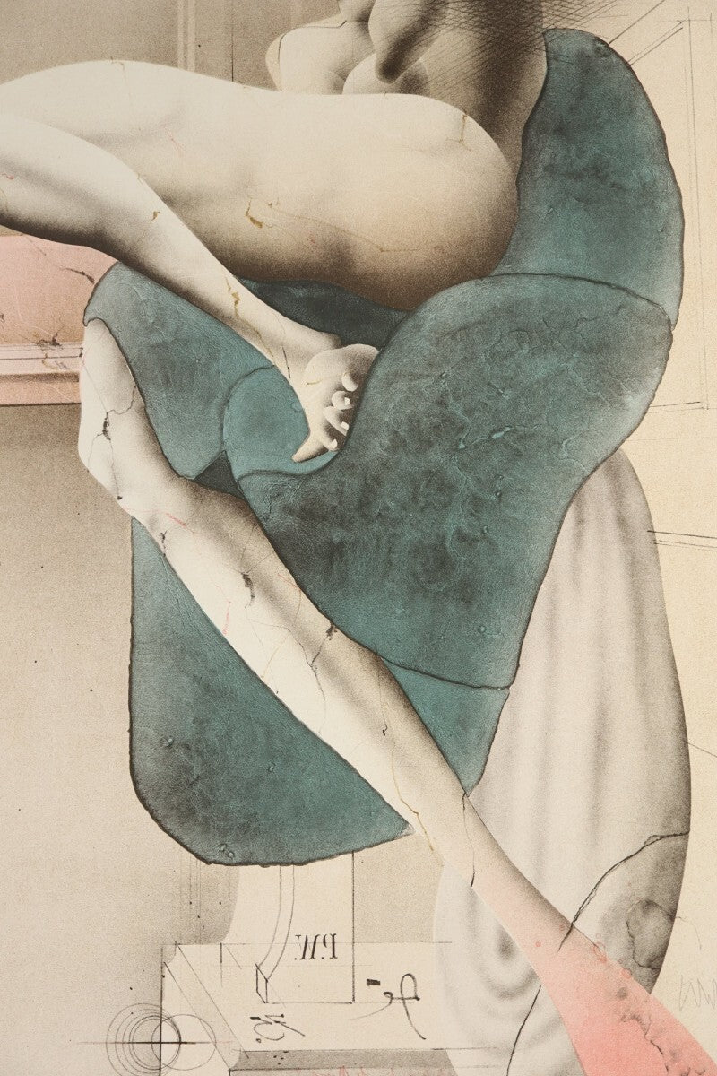 Paul Wunderlich 1975 Original Lithograph Hand