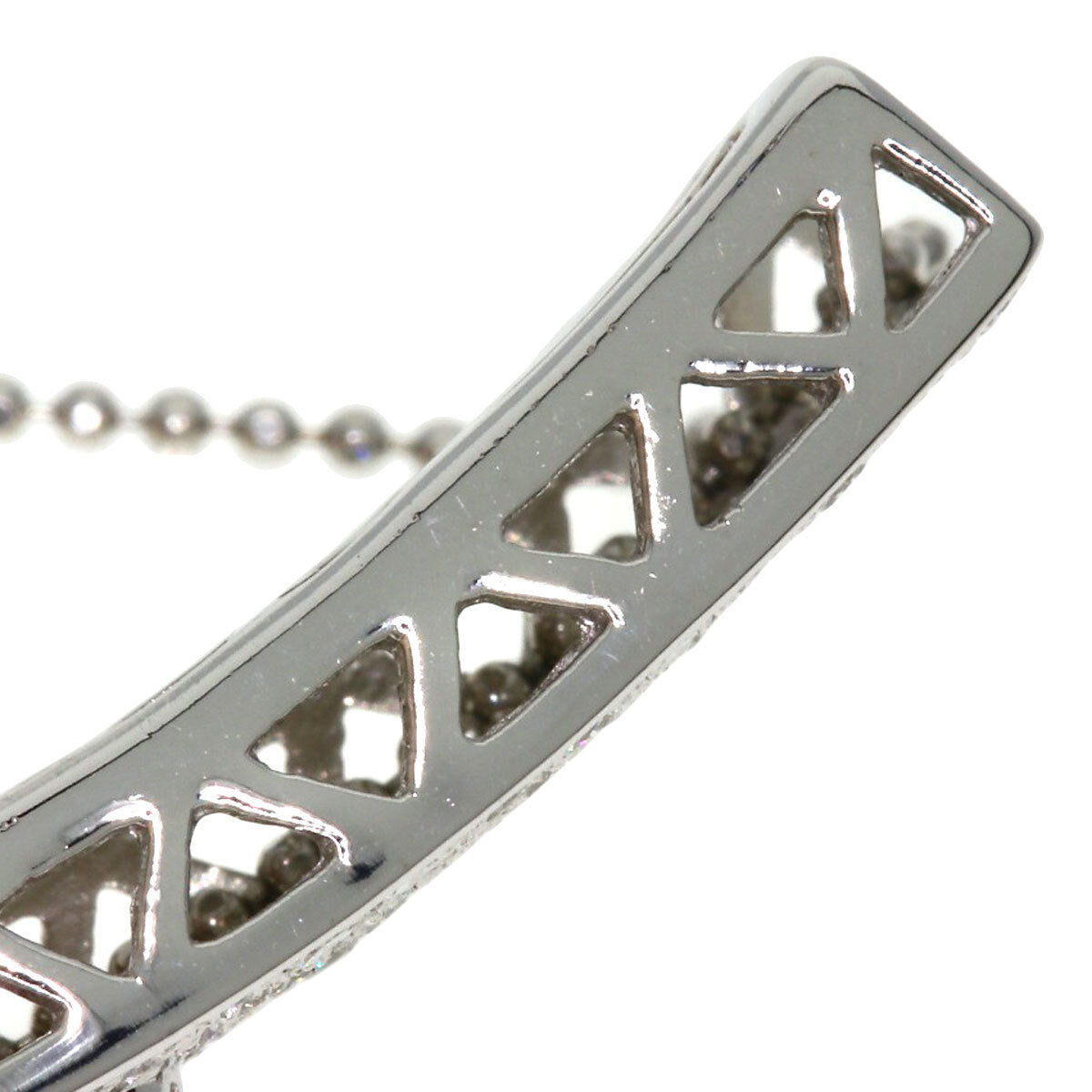 0.43Ct Papalachia Sapphire Diamond Necklace K18