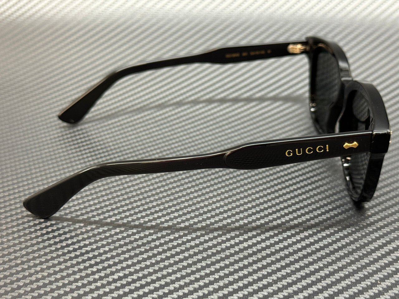 GUCCI GG1264S 001 Black Grey Men's Medium 52 mm