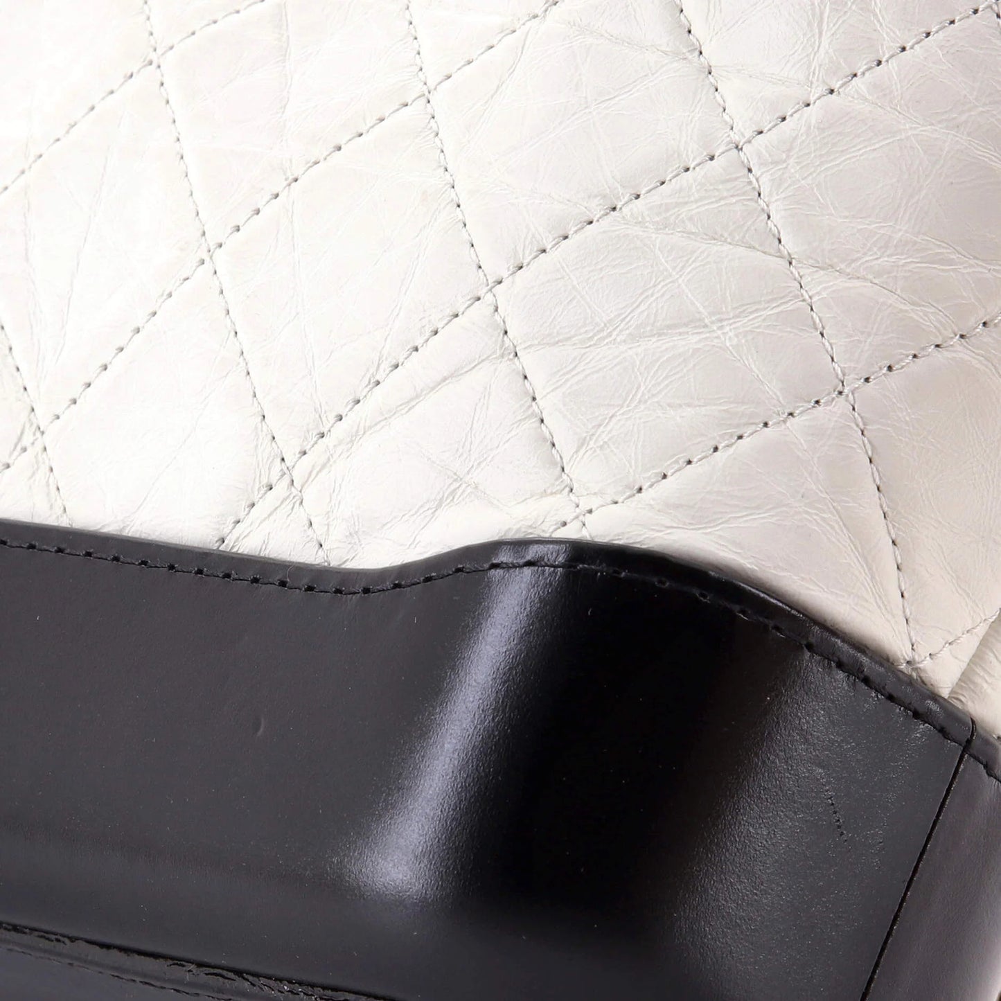 Chanel Bicolor Gabrielle Hobo Quilted Aged Calfskin Small