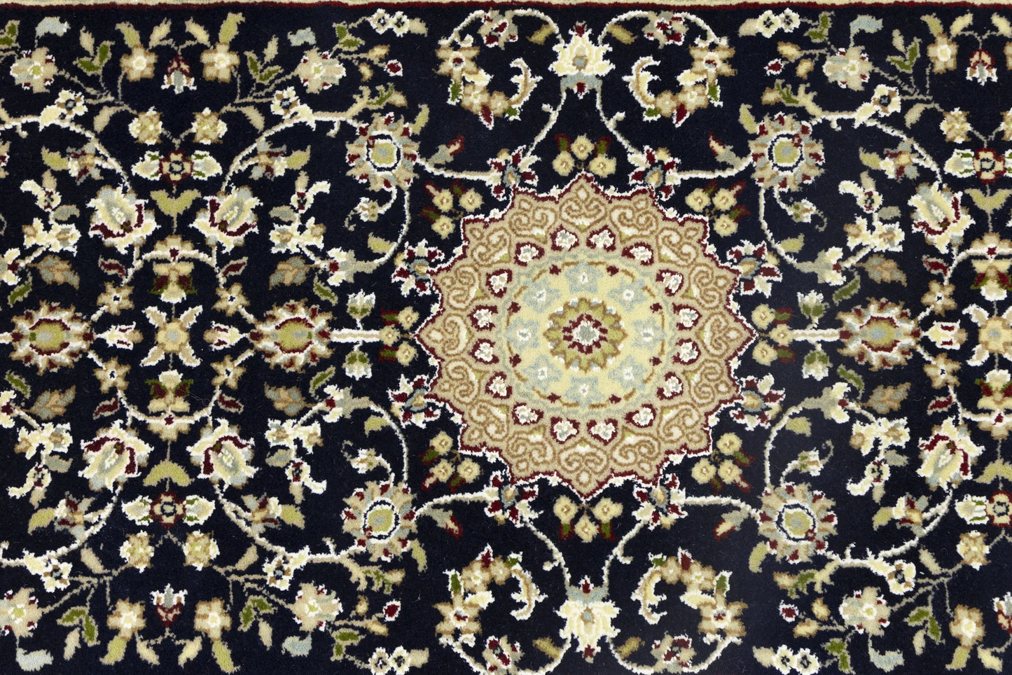 Handmade Indo-Nain Oriental Runner Rug Oversized
