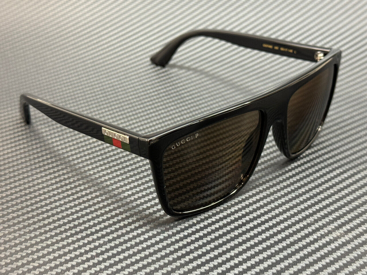 Gucci Gg0748S 005 Black Brown Polarized Men'S 59