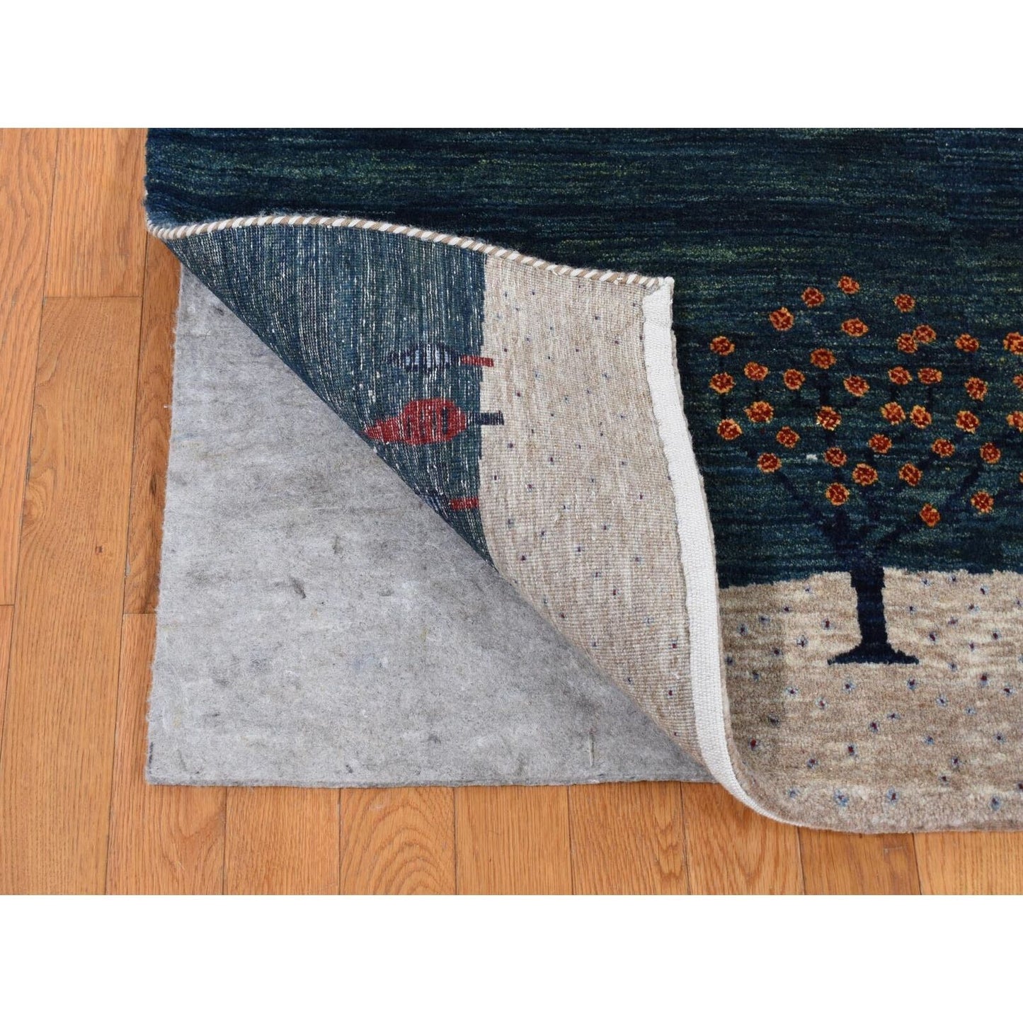 9'X12' Ivory Hand Knotted Modern Design Soft And Plush Wool Oriental Rug