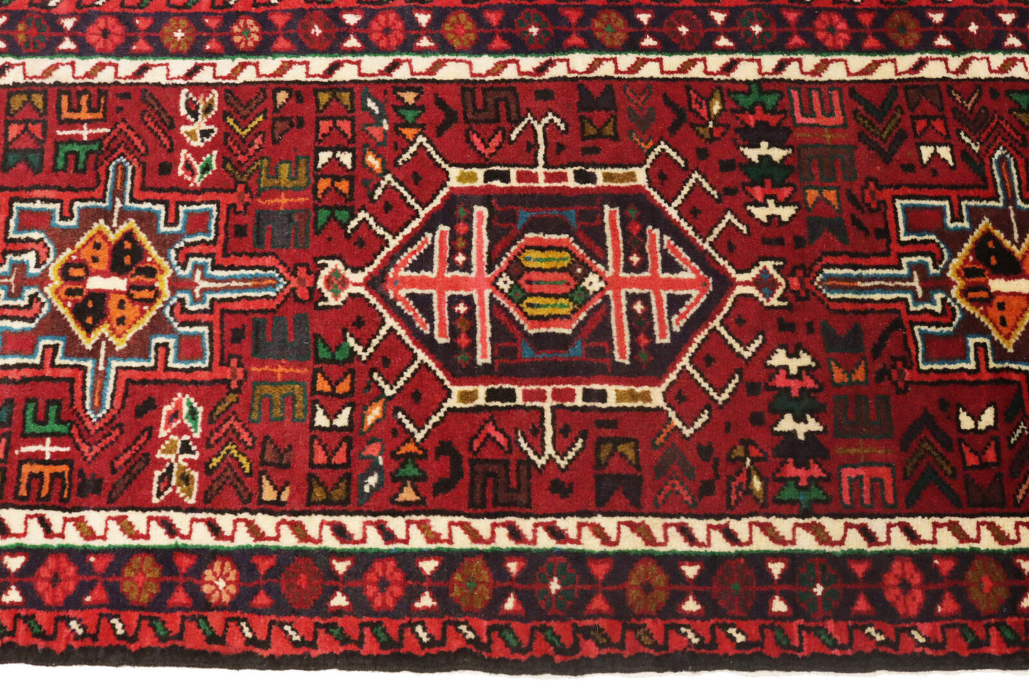 4'6X10 Ft Handmade Tribal Runner Rug Reindeer
