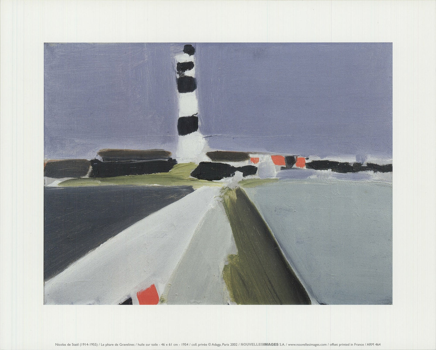 Nicolas De Stael Le Phare De Gravelines " Offset Lithograph Abs