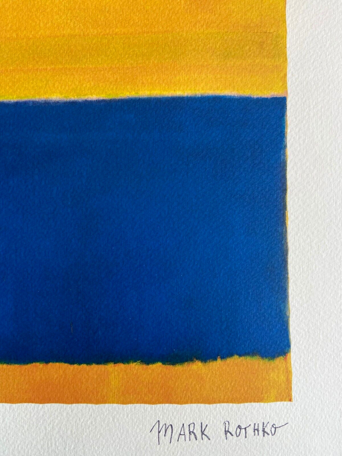 Mark Rothko Lithograph Coa Signed Numbered