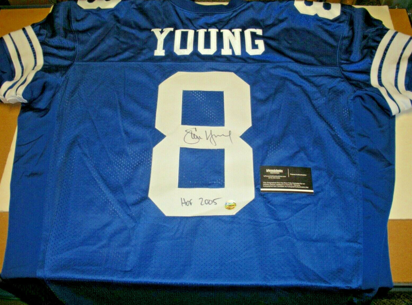 Steve Young Byu Cougars,Hof 2005 W/Coa Signed