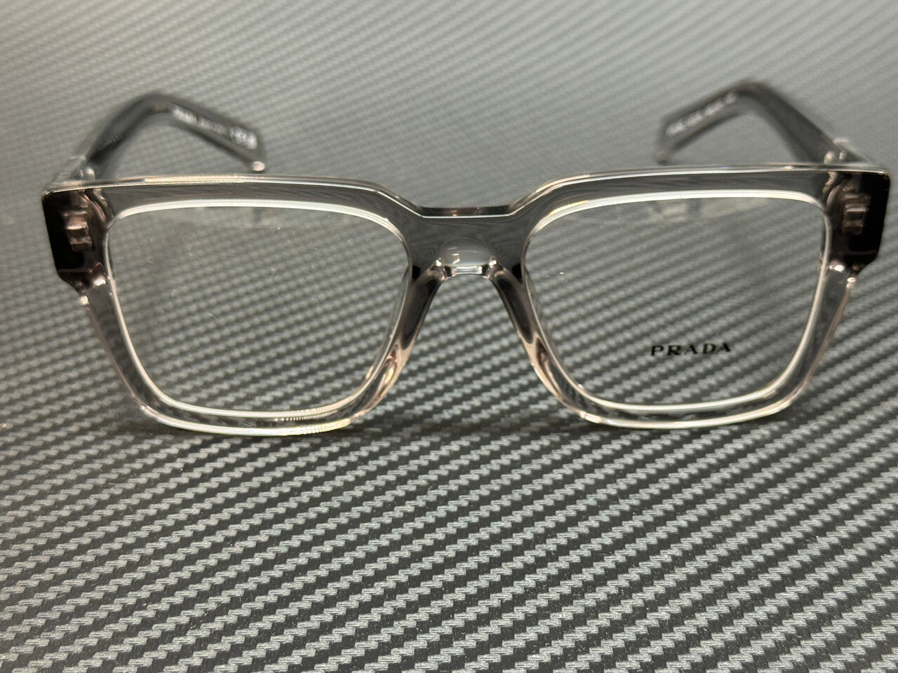 Prada Pr 08Zv 18S1O1 Transparent Grey Men'S 54 Mm