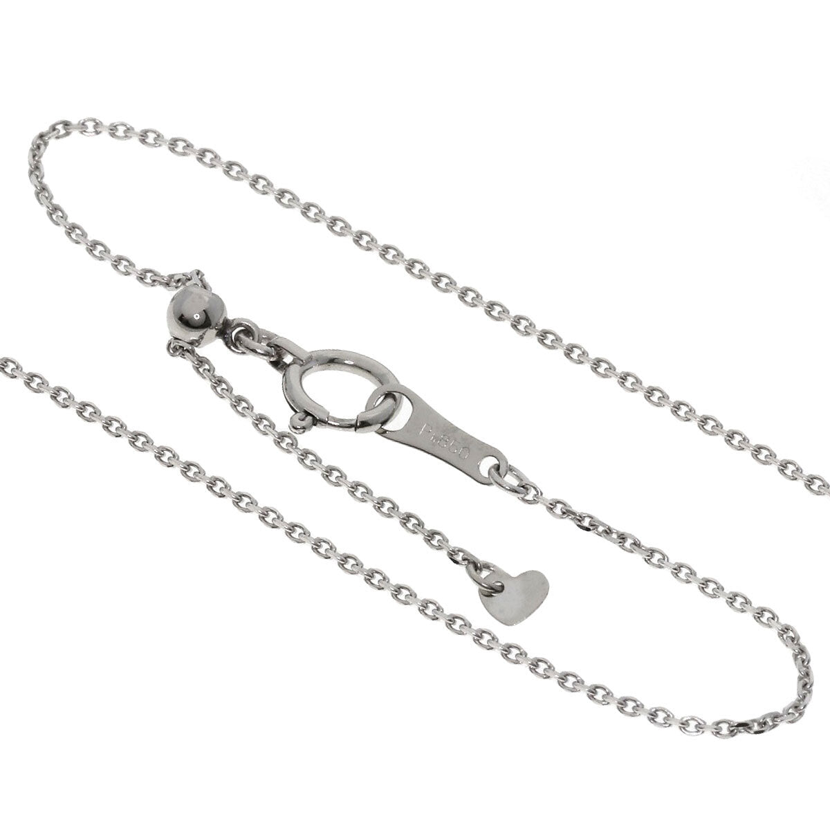 0.27Ct Diamond Necklace Platinum Pt900 Pt850 5.2G