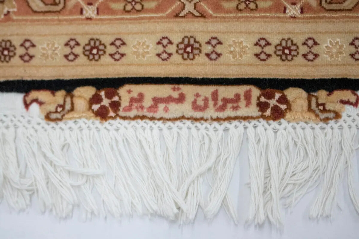 Handmade Signed Oriental Rug Classic Floral Kork