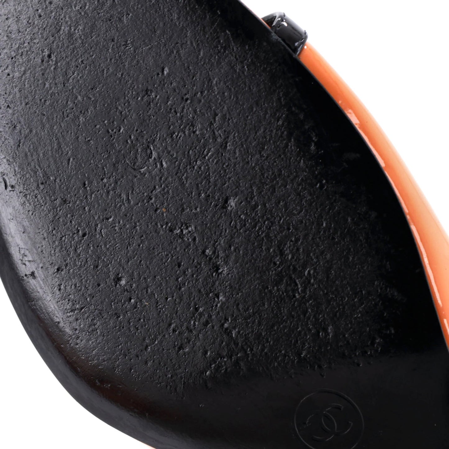 Chanel Women'S Cc Slide Heels Patent