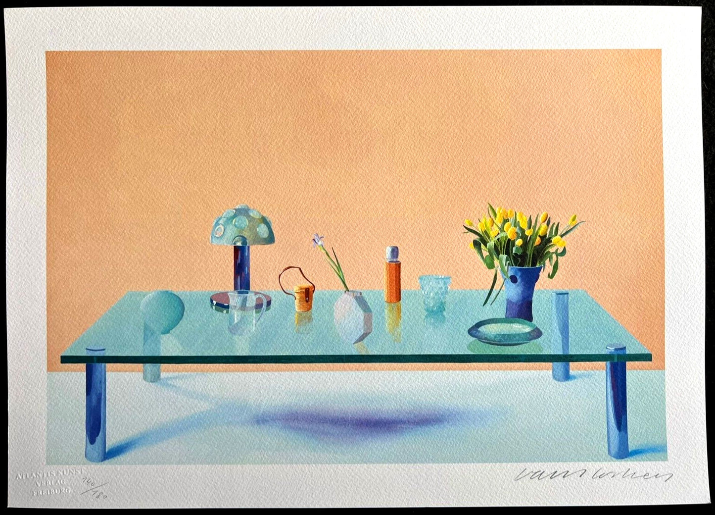 David Hockney Lithograph Signed Coa
