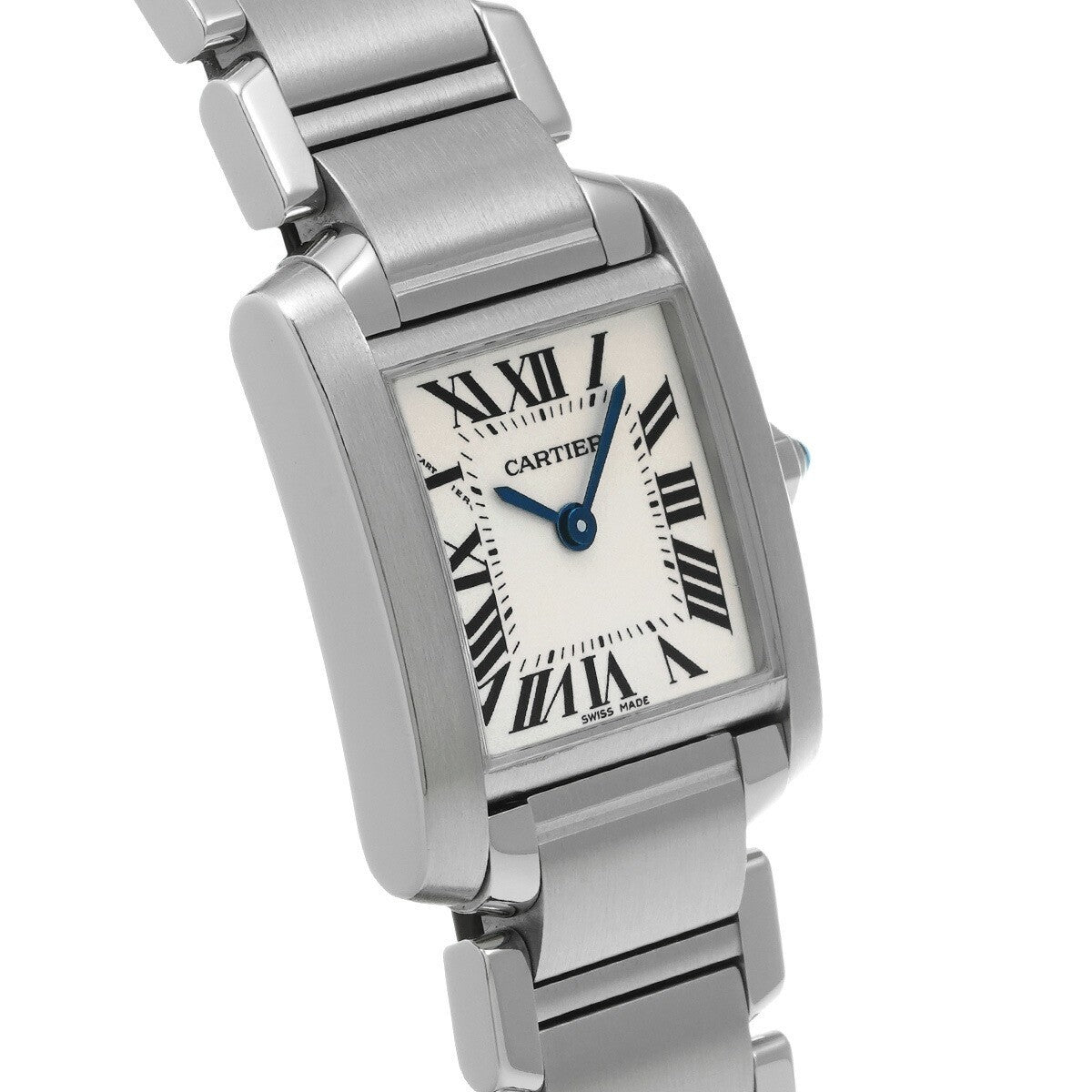 Cartier Tank Franaise Sm W51008Q3 Silver Ladies Used Watch #323325
