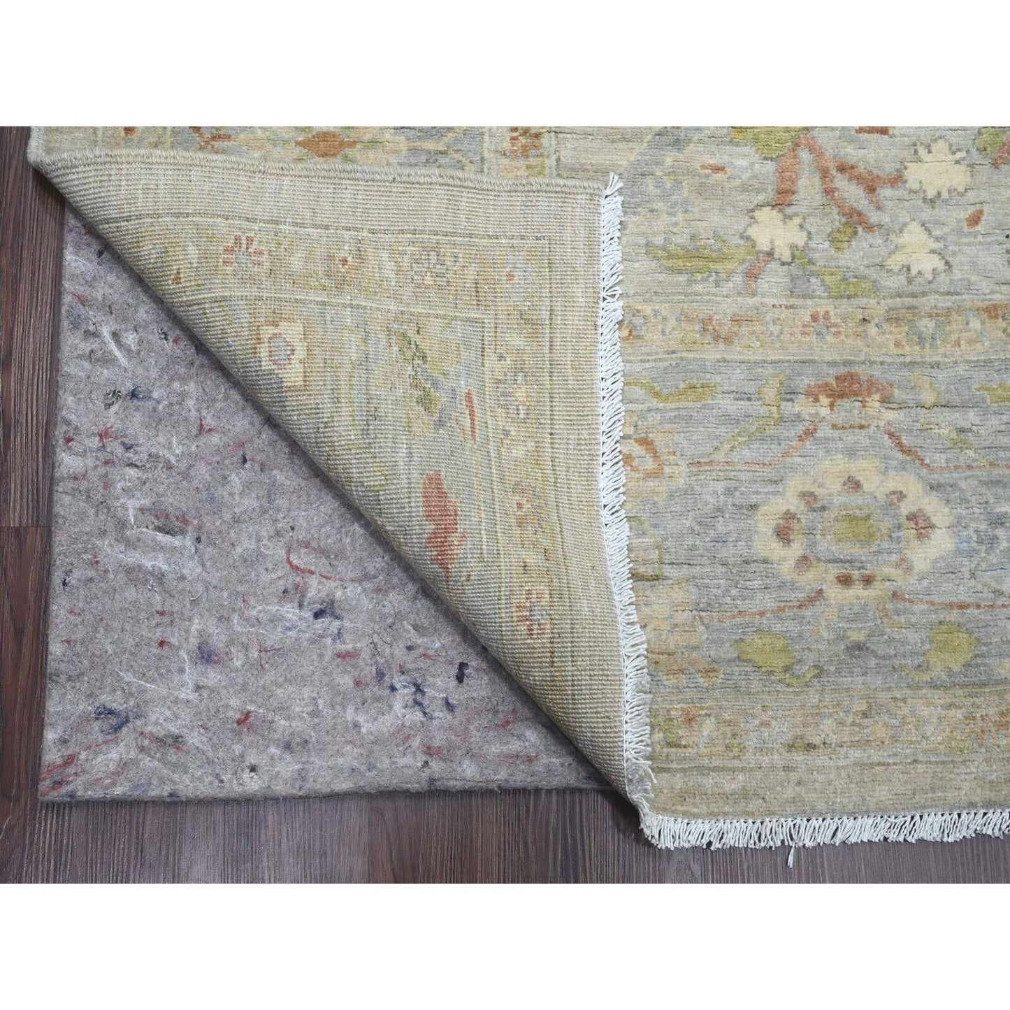 9'X11'10" Gray Hand Knotted Ziegler Mahal Design 100% Wool Oriental Rug