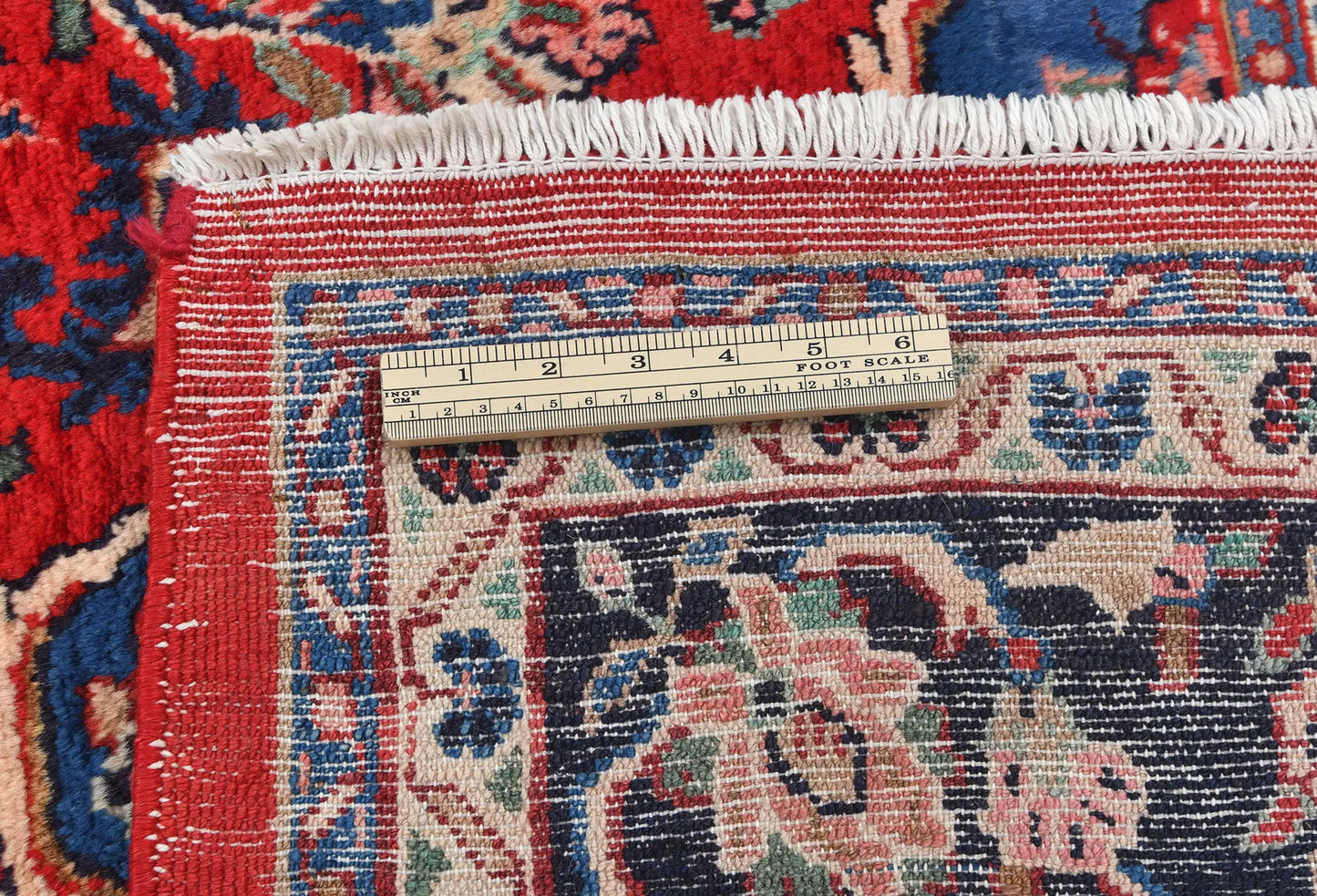 Vintage Handmade Oriental Rug 7X10 Ft Floral