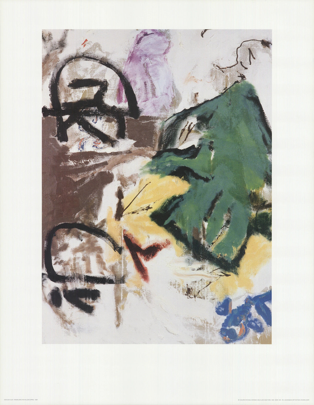 Don Van Vliet Parapliers The Willow Dipped " Poster Expressionism Mu