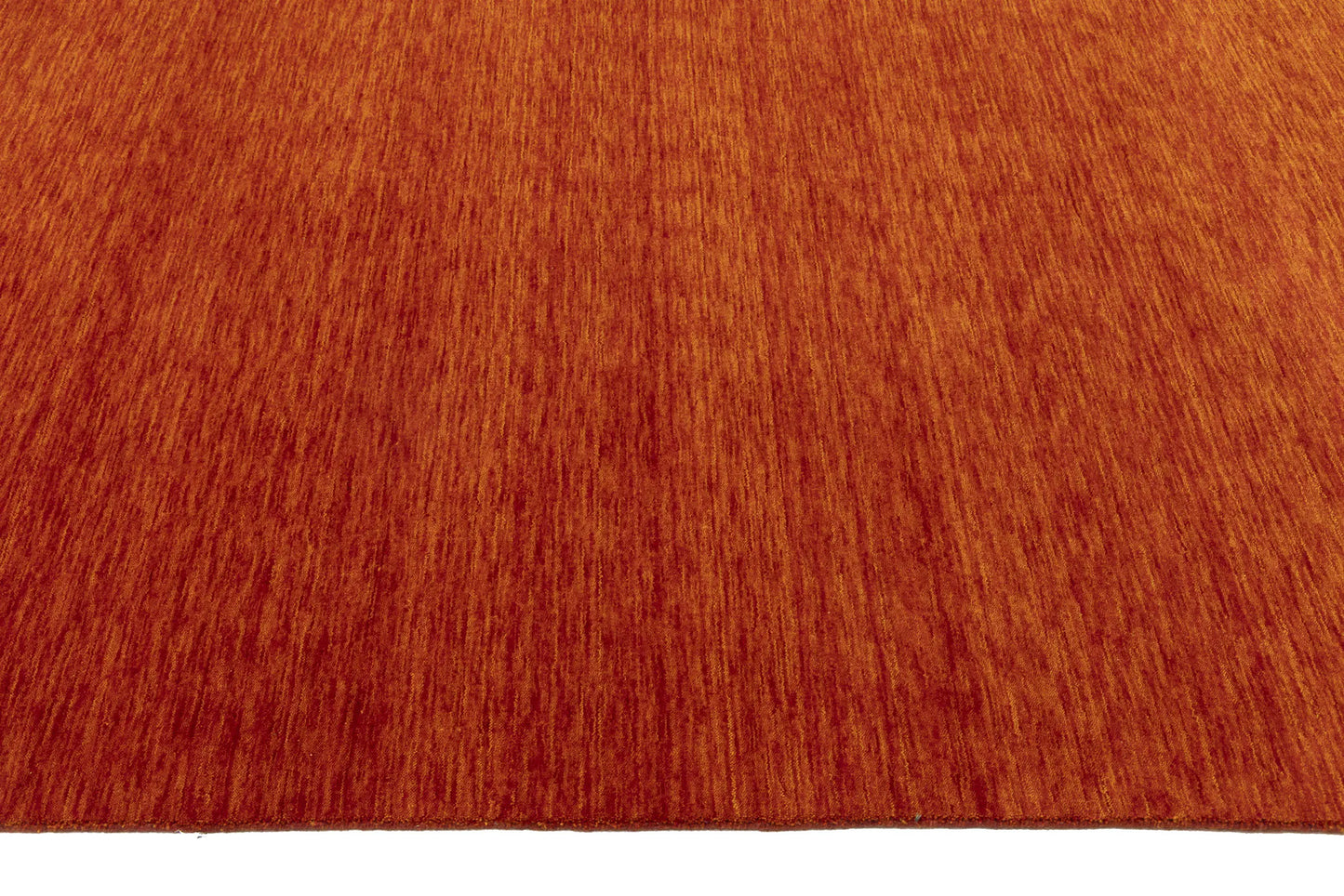 Orange Red Solid Design Hand-Loomed 6X9 Gabbeh