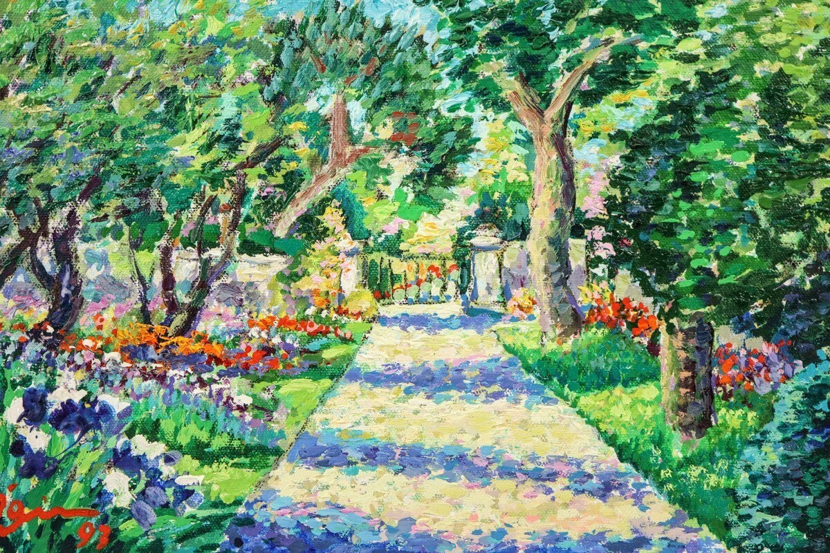 Guy Bgin 1993 Original Oil Painting "Parfum De France Iv" Signed Canadian Art