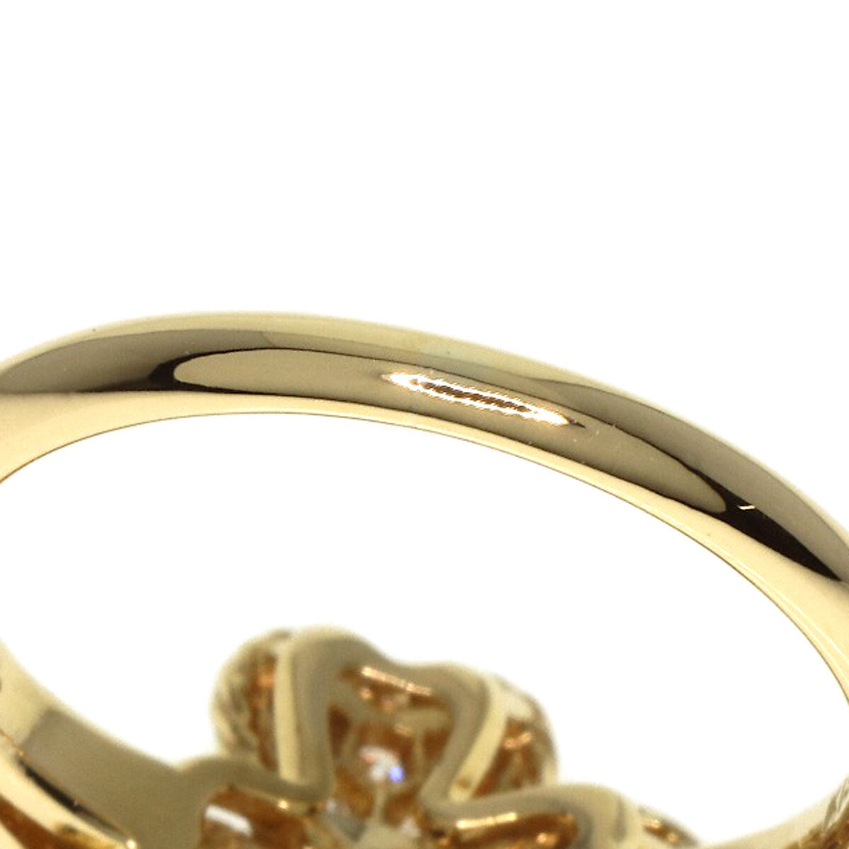 NINA RICCI Ring Sapphire Diamond K18 Yellow Gold