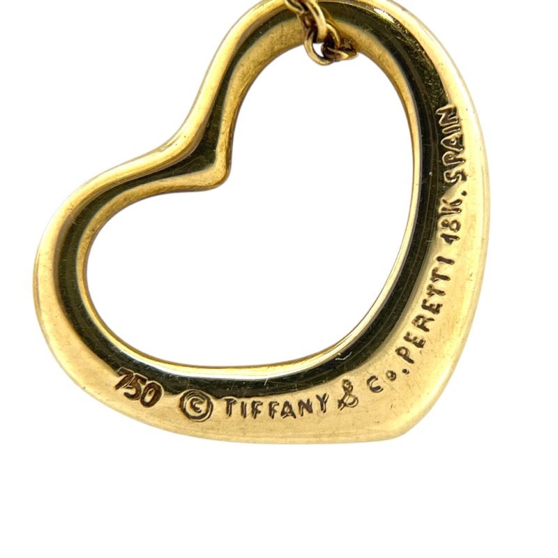 Tiffany & Co. Open Heart Necklace K18Yg