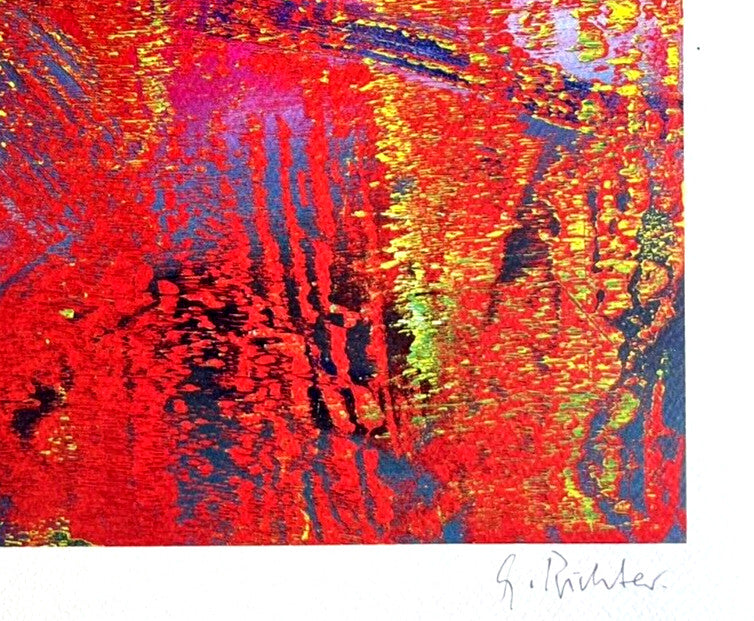 Gerhard Richter Lithograph Coa Signed (Hand Numbered) 180 Exe