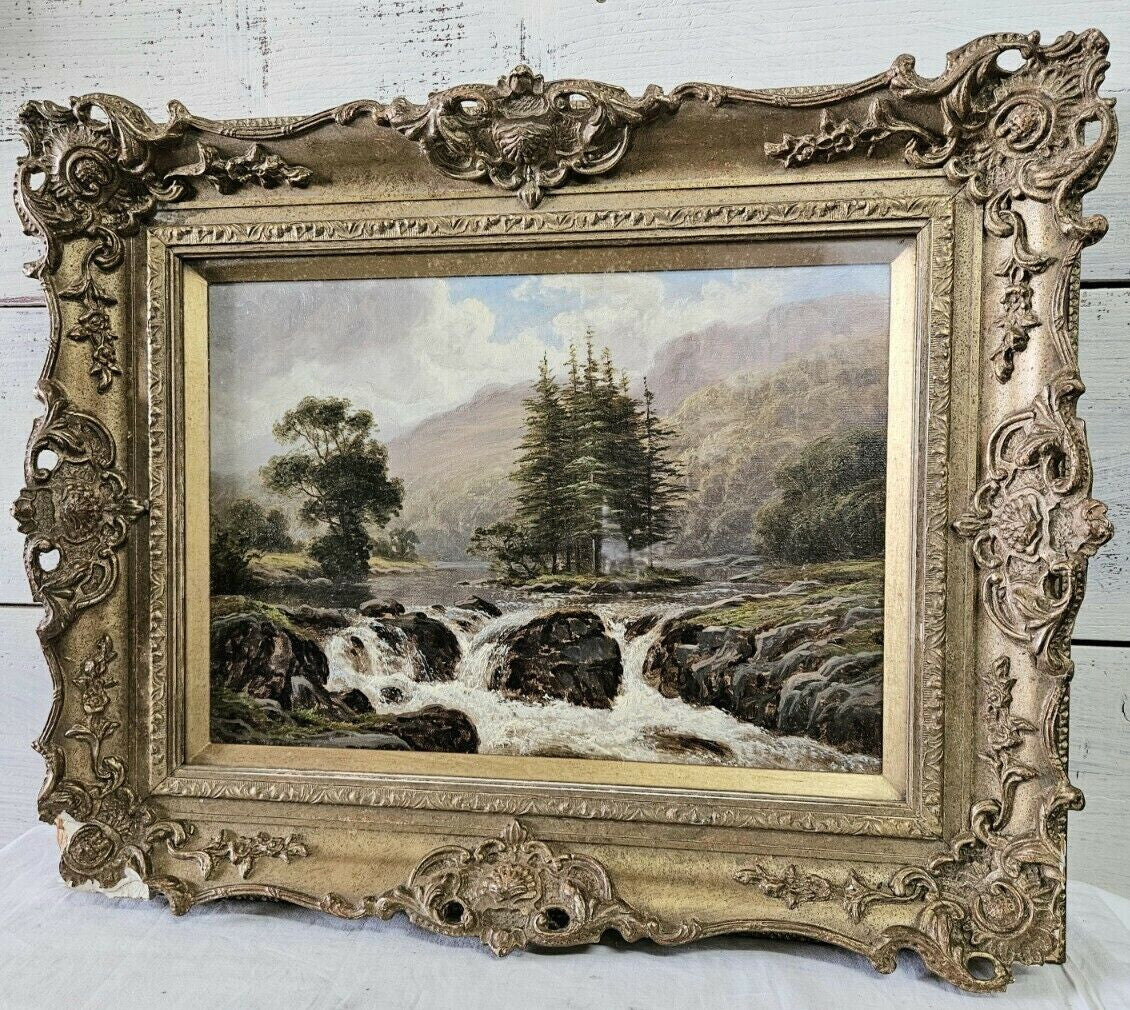 Thomas Spinks (British) Original Landscape Painting Oil On Canvas Signed Framed