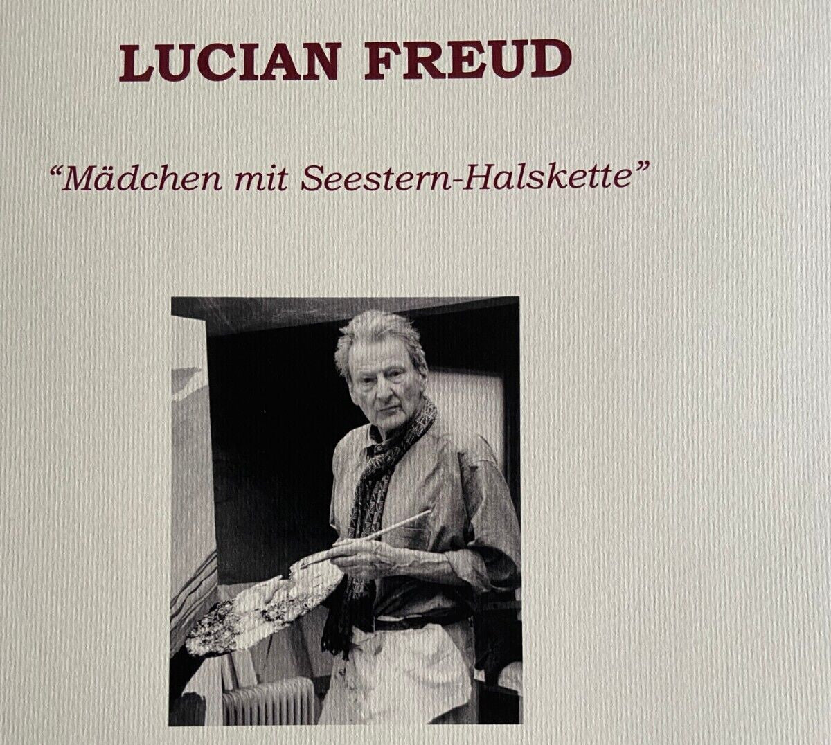 Lucian Freud Signed Coa Lithograph Numbered 275 (Edvard Munch)