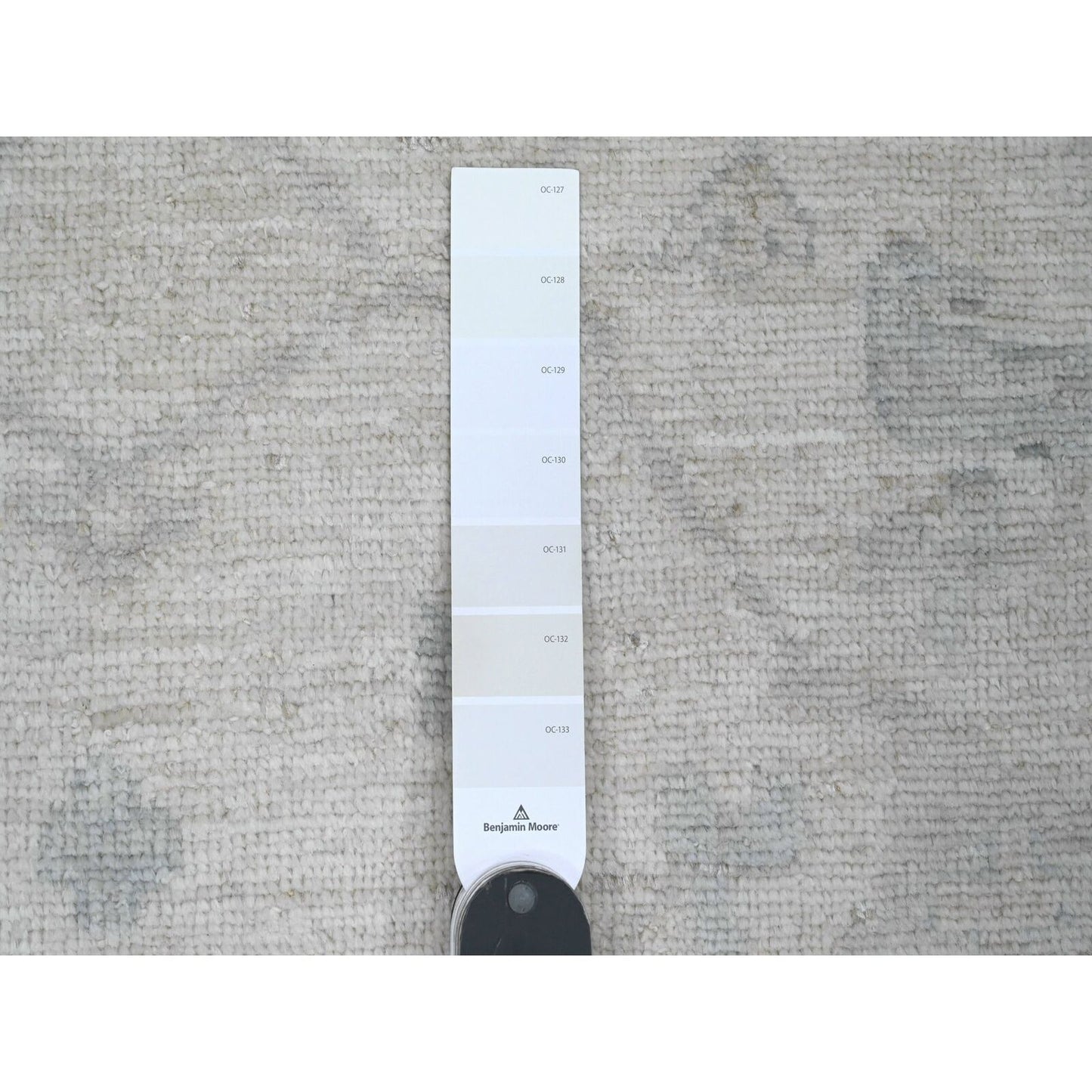 8'10"X17'4" White Afghan Angora Oushak Wool Hand Knotted Oversized Rug