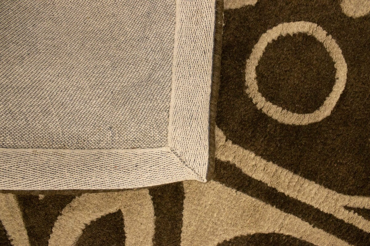 Hand-Tufted Wool Rug Contemporary Pastel Floral