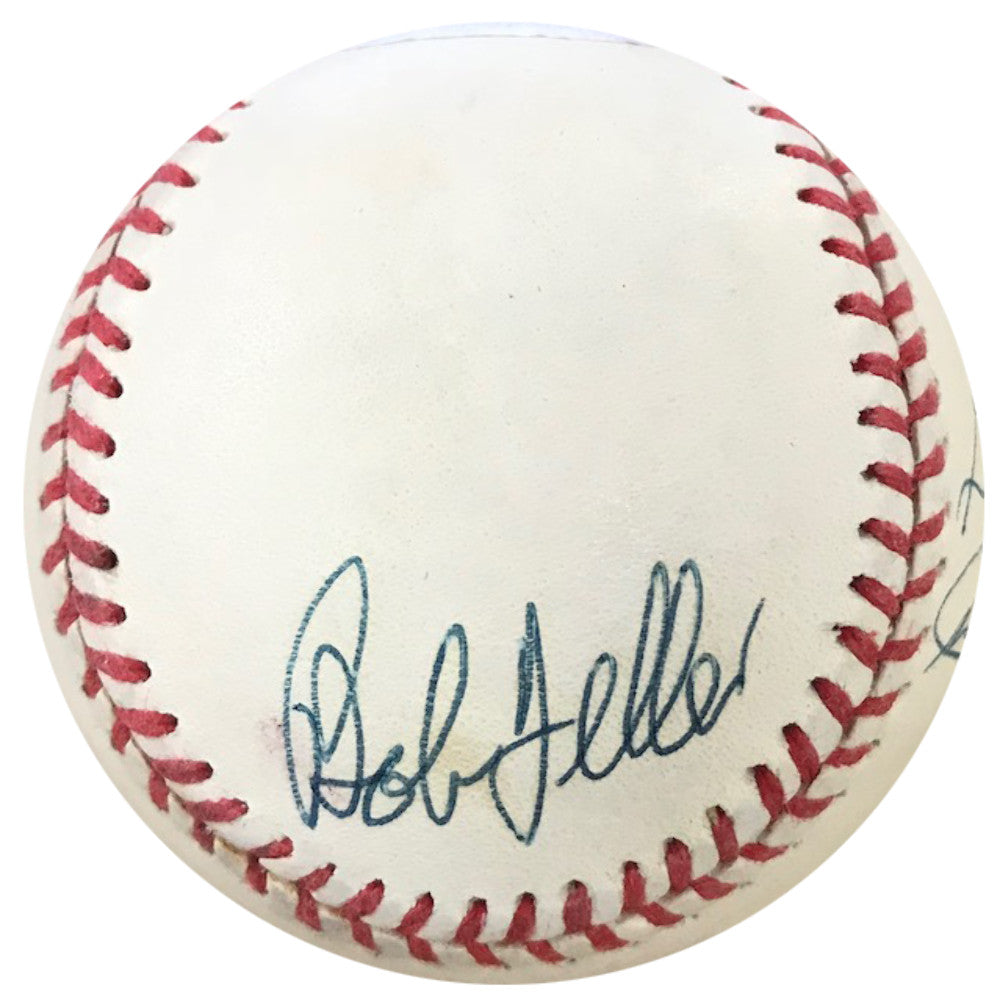 Larsen, Feller, Perry, Hunter, Vander Meer Autographed Baseball (Jsa)