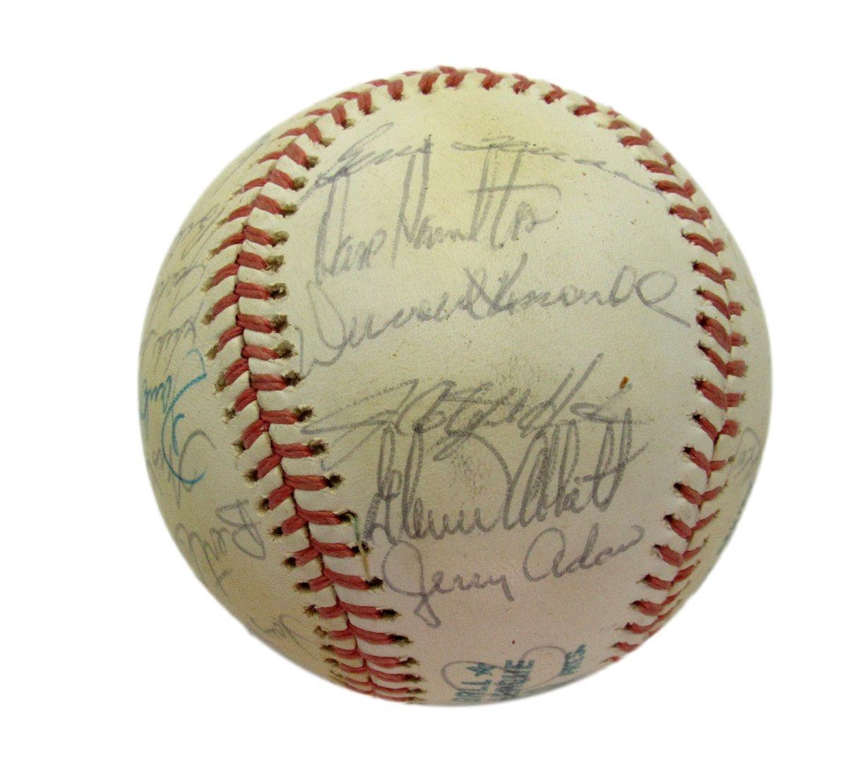 1970S Oakland A'S Team Signed Oal Baseball (30)