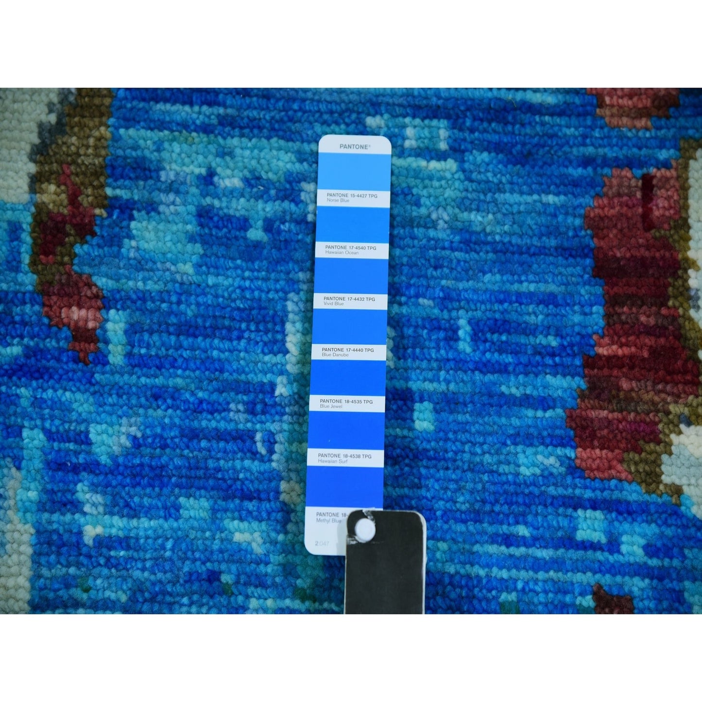 9'10"X13'8" Gray Colorful Modern Abstract 100% Wool Hand Knotted Rug