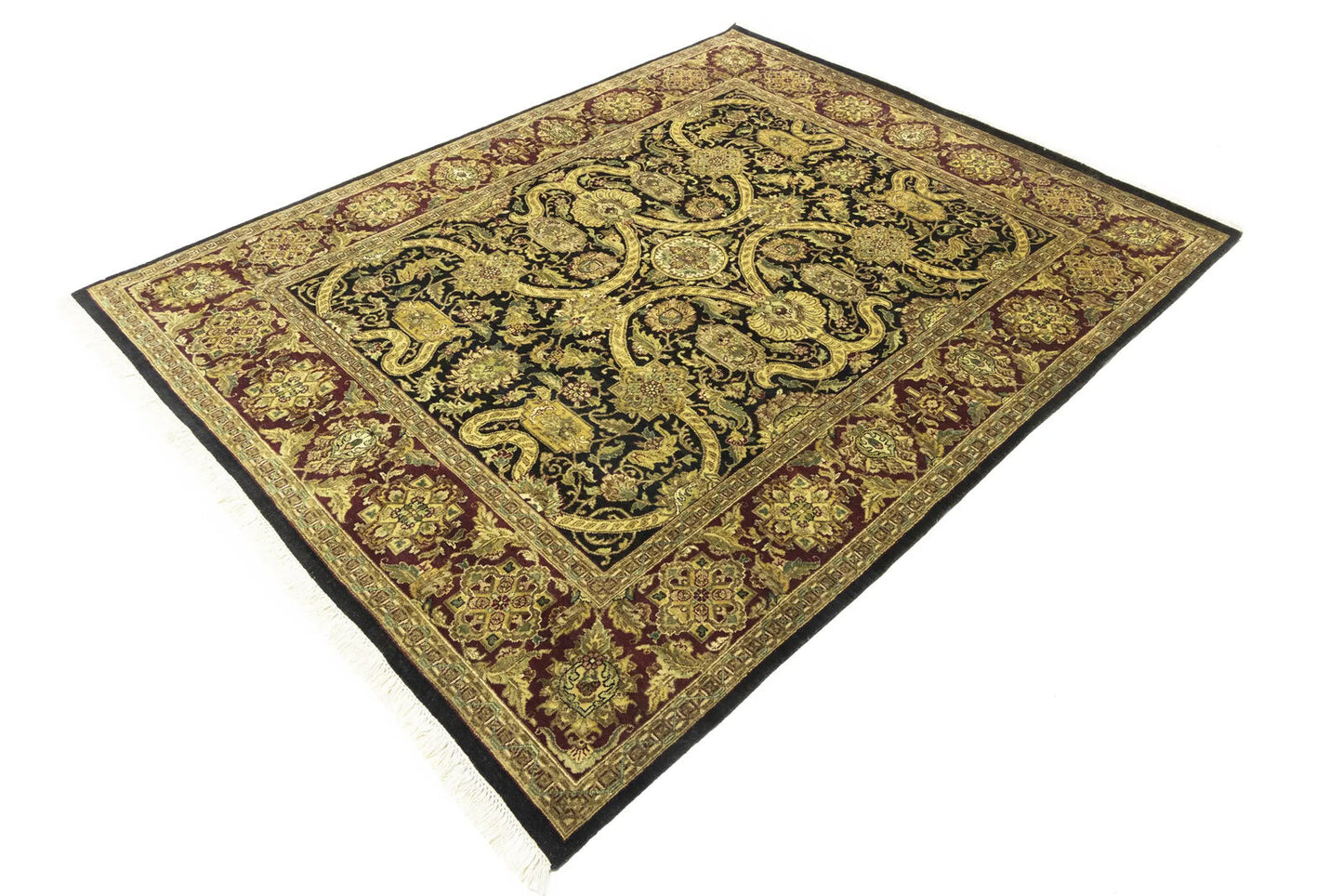 8X10 ft Handmade Floral Traditional Wool Rug