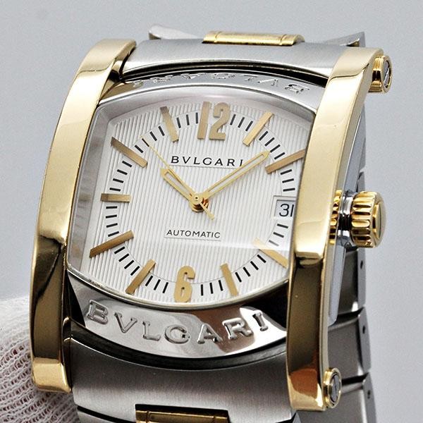 Bvlgari Assioma Aa44Sg Date K18Yg/Ss 34Mm Assioma