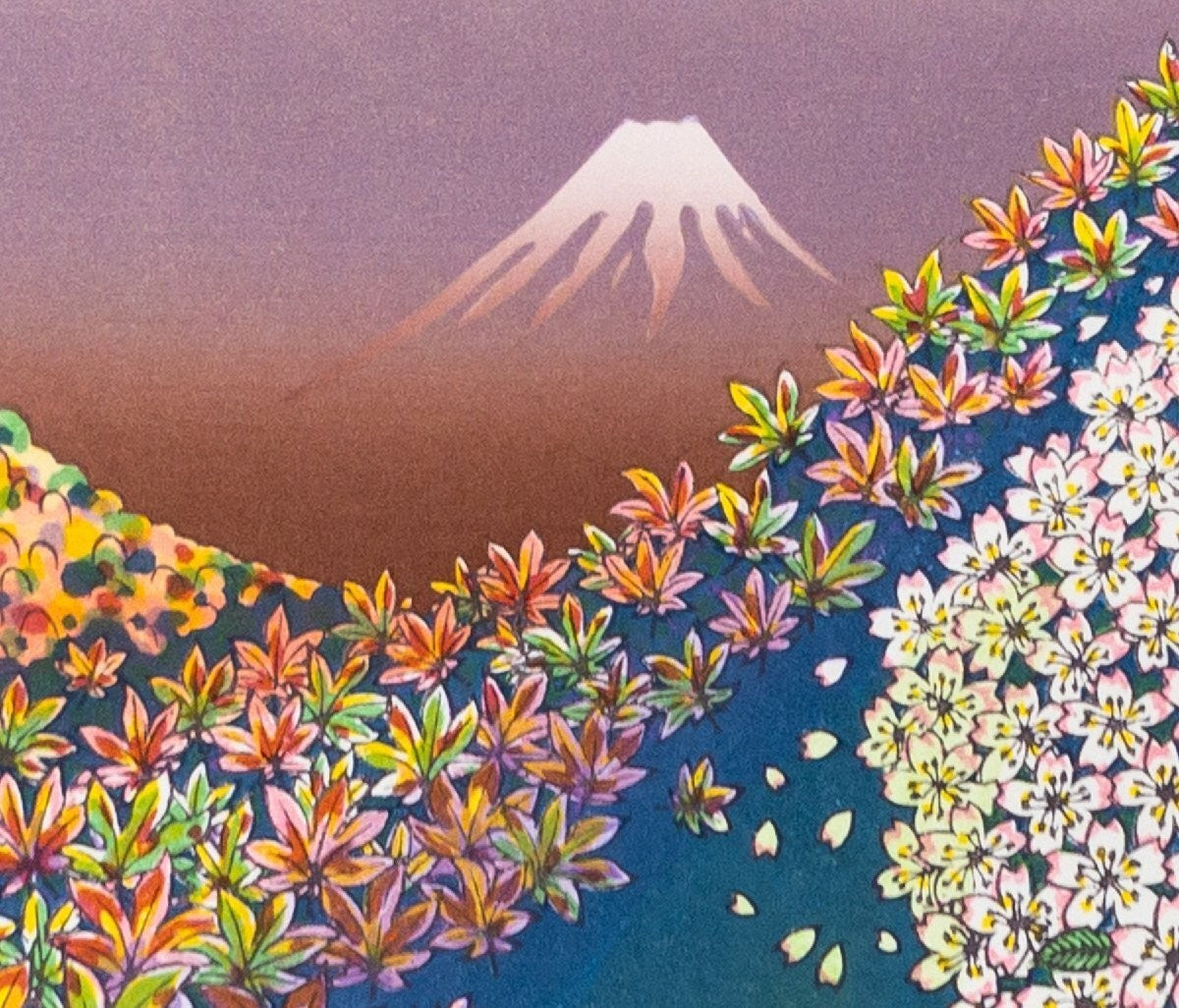 Munenori Makino Flower Calendar 2011 Japanese Woodblock Print Ed 100 Signed