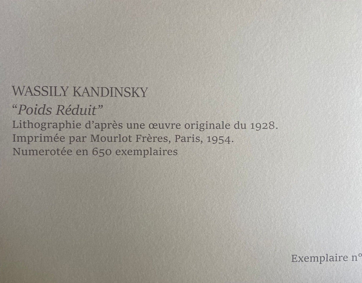 Wassily Kandinsky Lithograph Coa Josef Albers